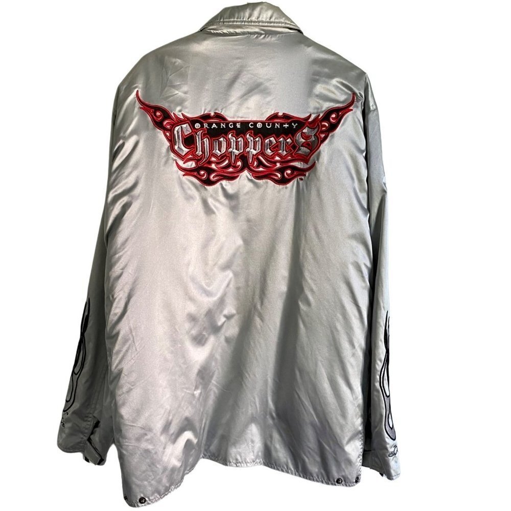 Power Trip OCC Orange County Choppers Jacket Silver XL